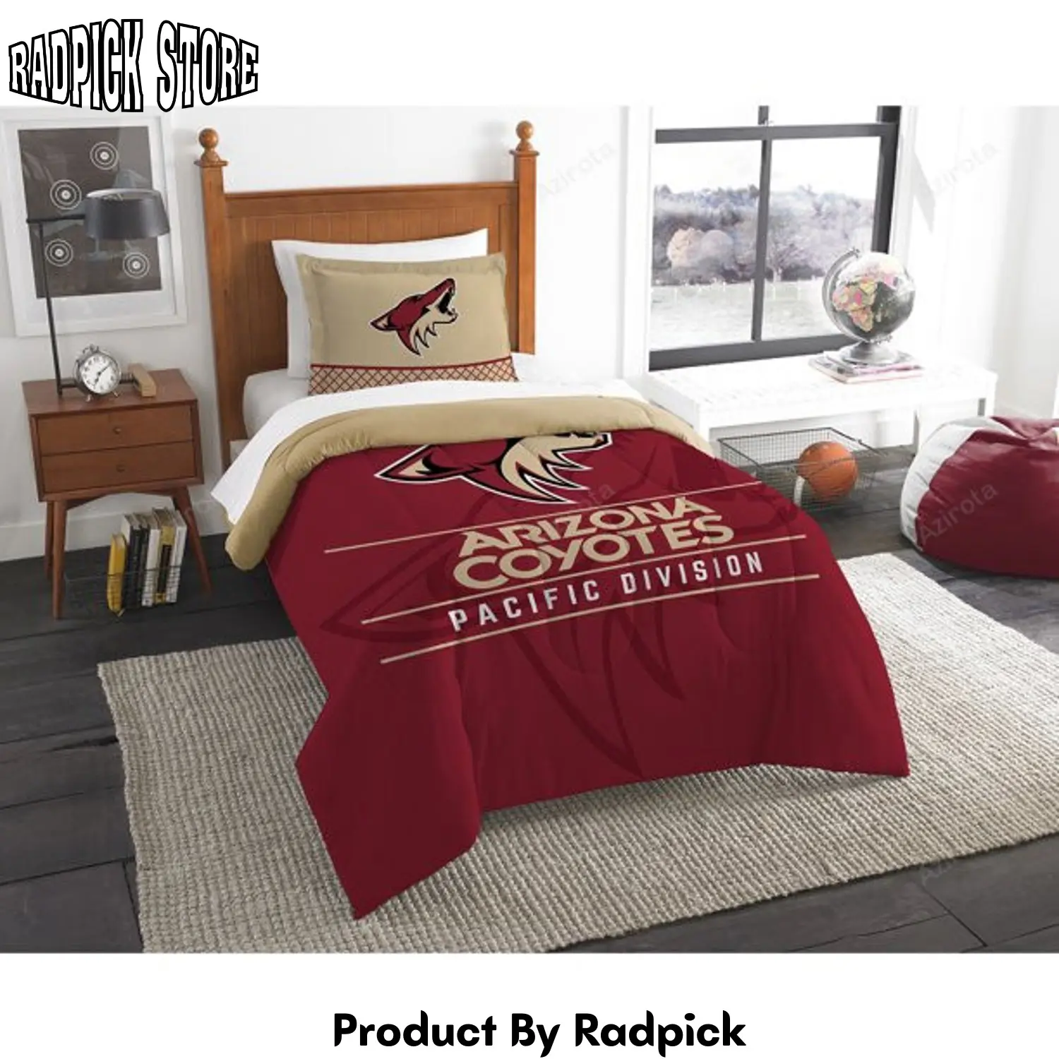 Radpick arizona coyotes bedding set v1 rp3278688